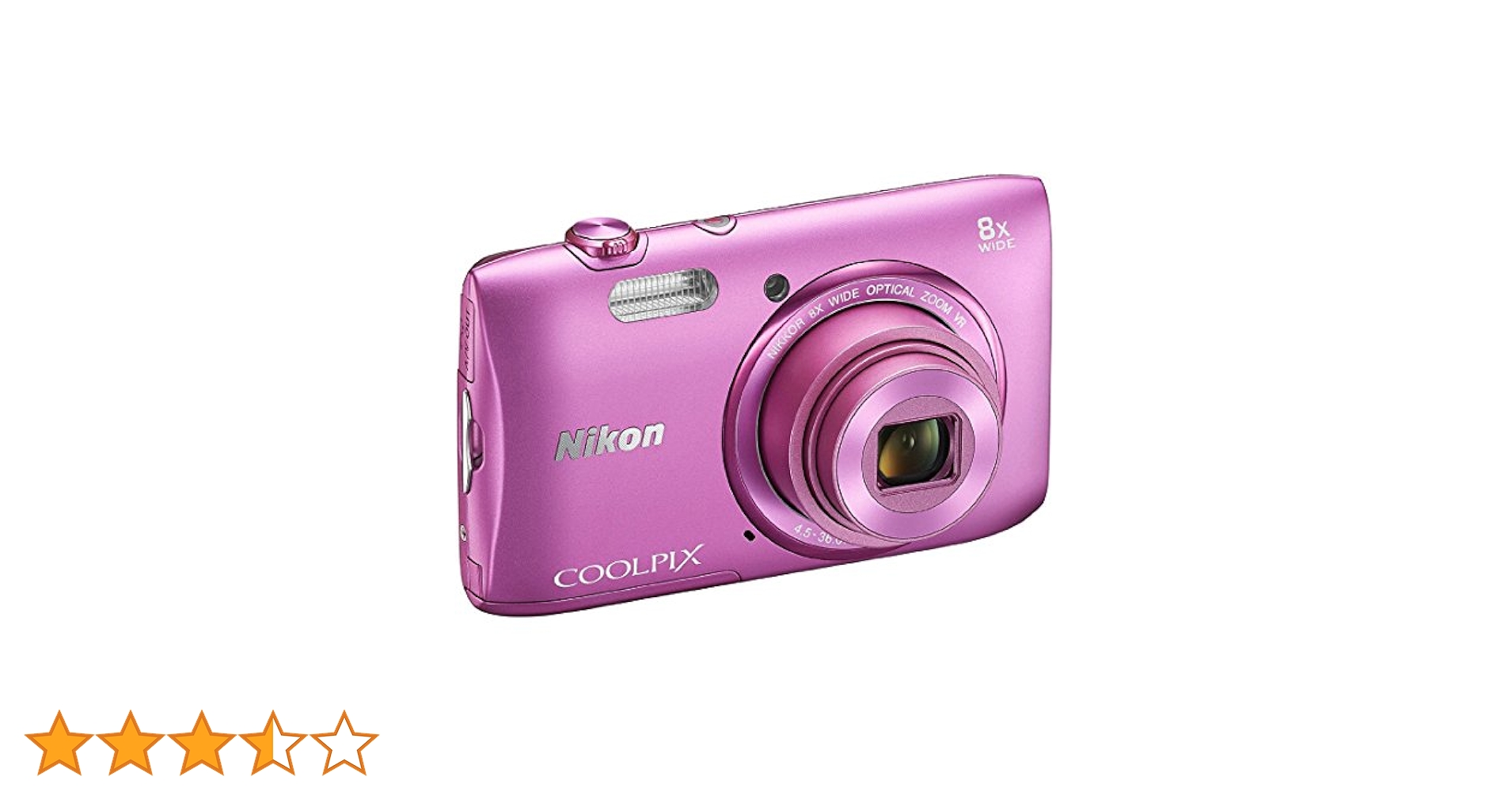 Nikon COOLPIX S3600 20.1 MP Digital Camera with 8x Zoom